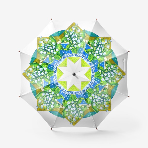 Зонт «Цветы Ландыши»