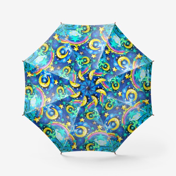 Зонт «Принт "Волшебный мир" в стиле Батик.»