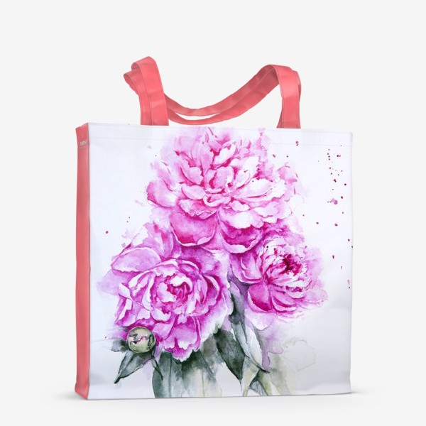 Сумка-шоппер «Розовые пионы»