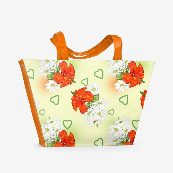 Пляжная сумка «Цветочное танго»