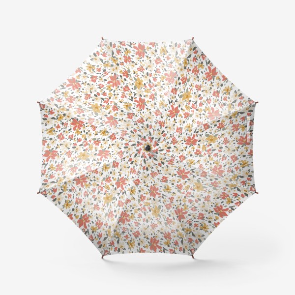 Зонт «Маленькие бутоны цветов. Ботанический паттерн»