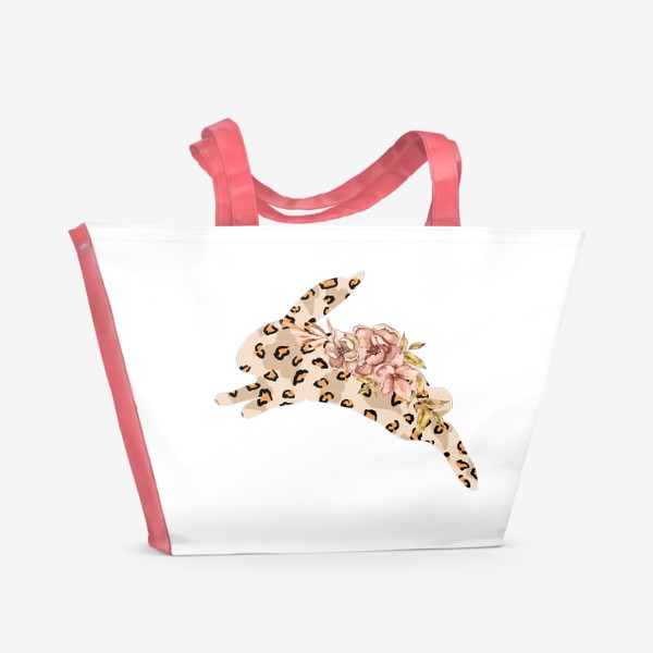 Пляжная сумка «Леопардовый заяц»