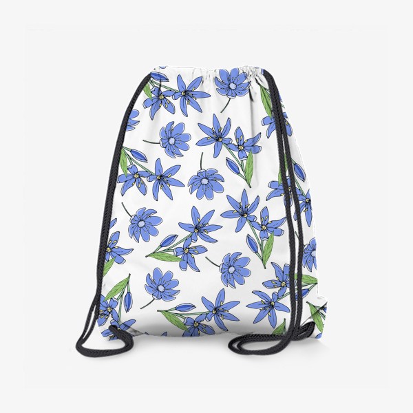Рюкзак «Синие полевые цветочки»