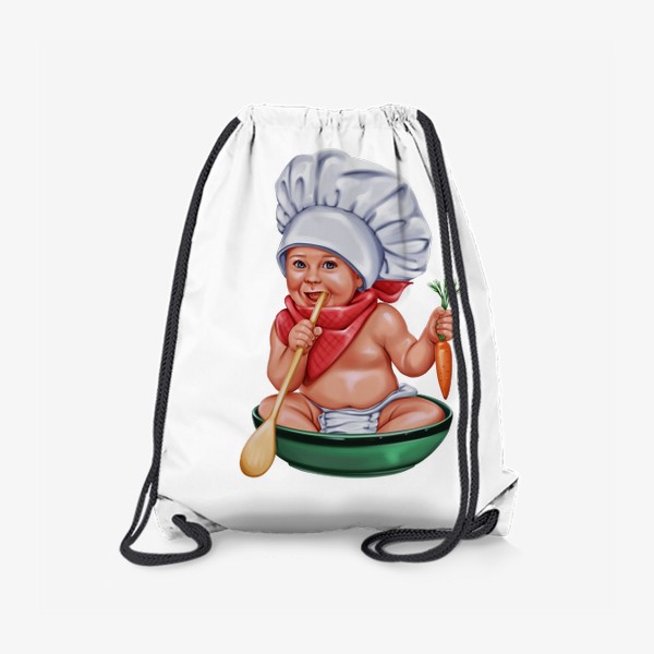 Рюкзак «Ребёнок-поварёнок (детский принт) »