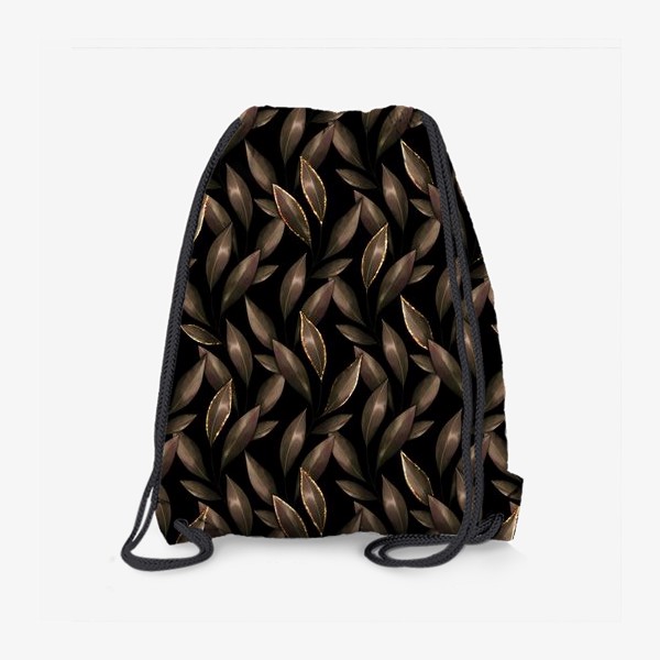 Рюкзак «Узор из темных листьев»
