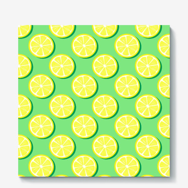 Холст «Лимонный паттерн»