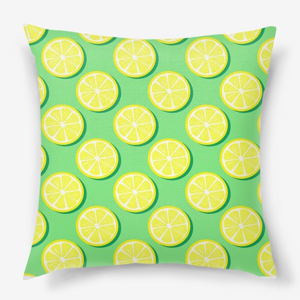 Подушка «Лимонный паттерн»