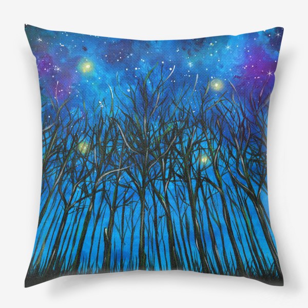 Подушка «ночной лес »