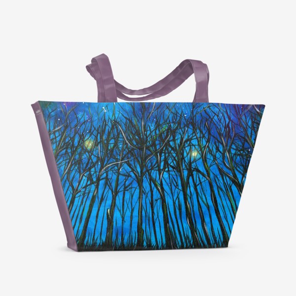 Пляжная сумка «ночной лес »