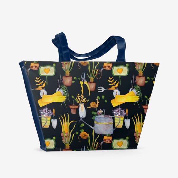 Пляжная сумка «Огородный микс Ботаника»