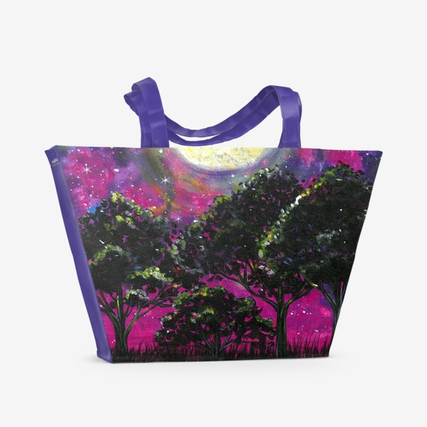 Пляжная сумка «Розовая ночь »
