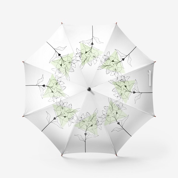 Зонт «Лилии и треугольник »