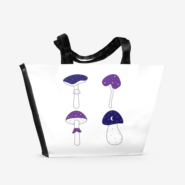 Пляжная сумка «Космические грибы »