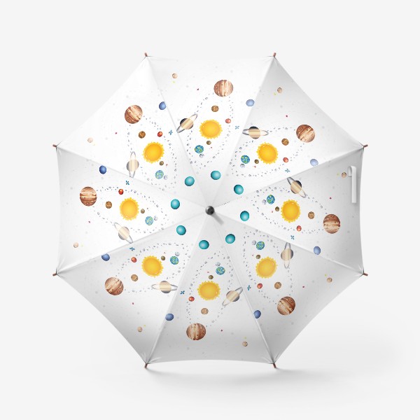 Зонт «Солнечная система картун»