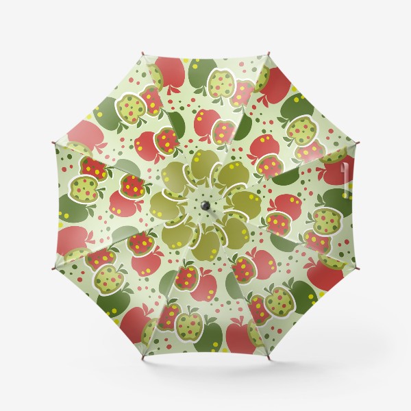 Зонт «Яблоки.Бесшовная текстура с яблоками.»