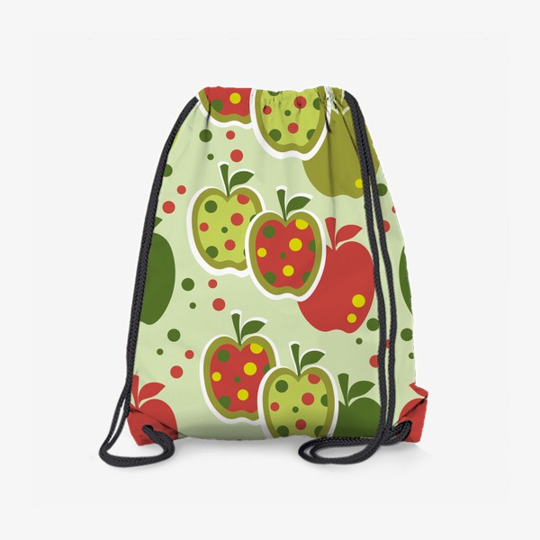 Рюкзак «Яблоки.Бесшовная текстура с яблоками.»