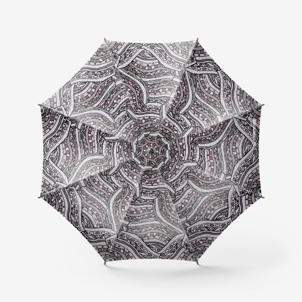 Зонт «Абстрактный геометрический паттерн в стиле дудл»