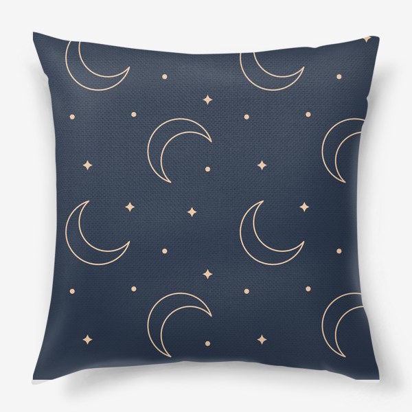 Подушка «Звезды и луна. Паттерн»