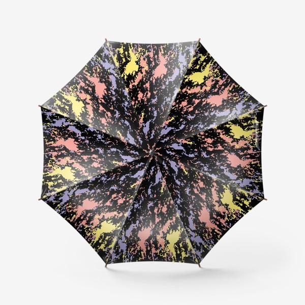 Зонт «цветная абстракция брызгами»