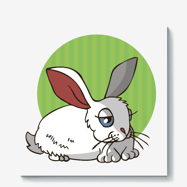 Холст «иллюстрация кролик»