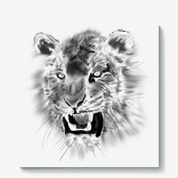 Холст «Голова тигра»