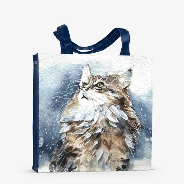 Сумка-шоппер «Снежный кот»