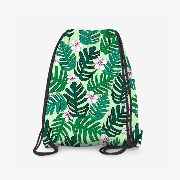 Рюкзак «тропические листья и цветы»