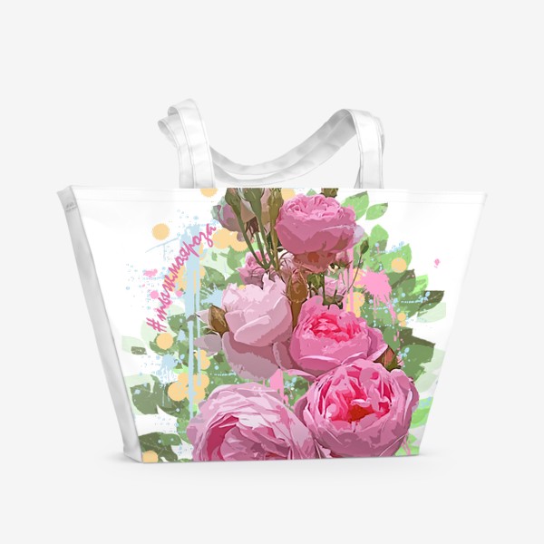 Пляжная сумка «Ты ж моя роза»