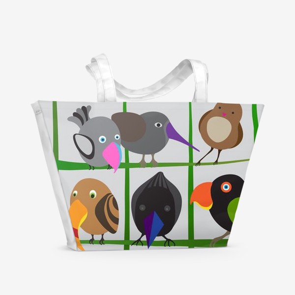 Пляжная сумка «Птички»