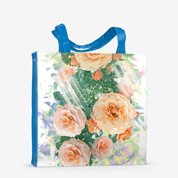 Сумка-шоппер «Розы оранжевые»