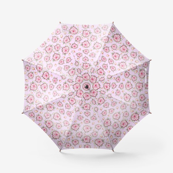 Зонт «Розы на лиловом фоне»