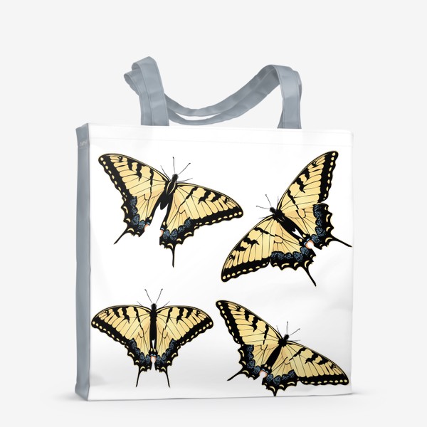 Сумка-шоппер «Тигровый парусник бабочки порхают»
