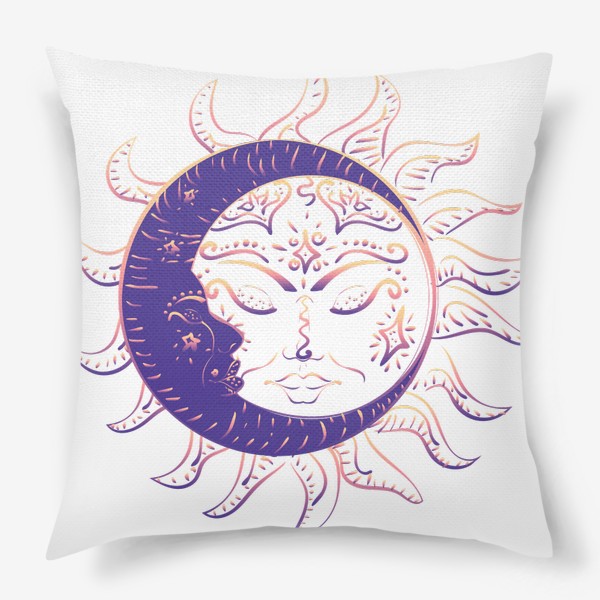 Подушка «Спящее солнце и полумесяц»