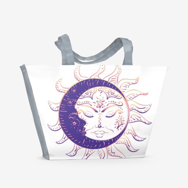 Пляжная сумка «Спящее солнце и полумесяц»