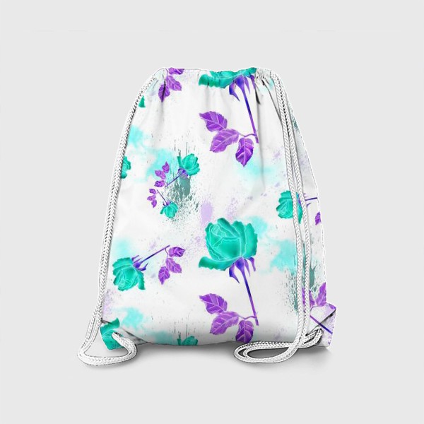 Рюкзак «Бирюзовые цветы»