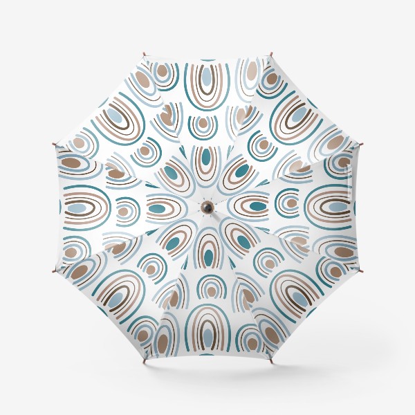 Зонт «Бесшовный принт с абстрактными дугами. Каракули. Дудлинг.»
