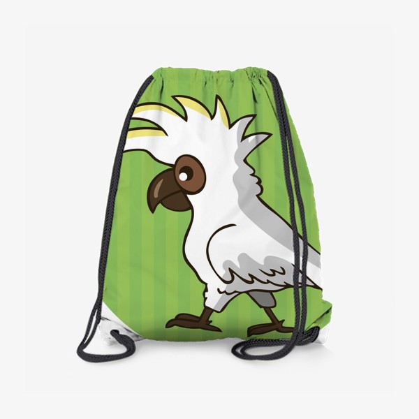 Рюкзак «иллюстрация попугай какаду белый»