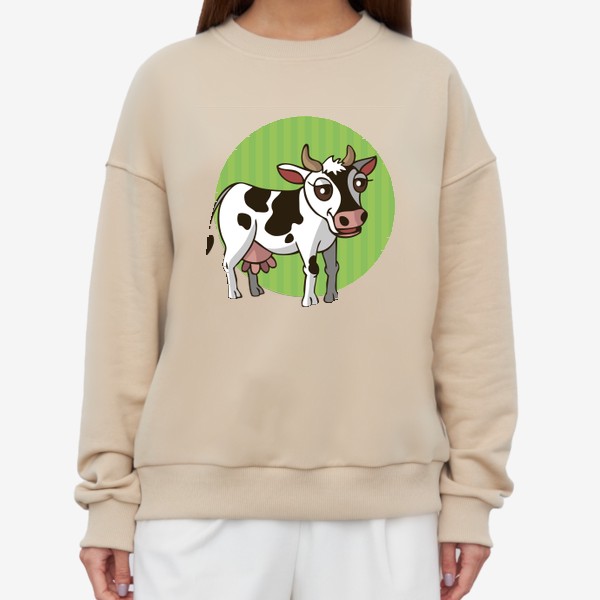 Свитшот «иллюстрация корова»