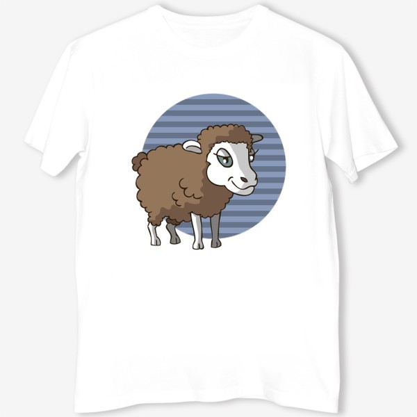 Футболка «иллюстрация овца или баран»