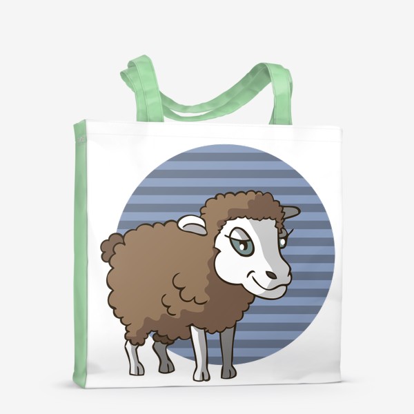 Сумка-шоппер &laquo;иллюстрация овца или баран&raquo;