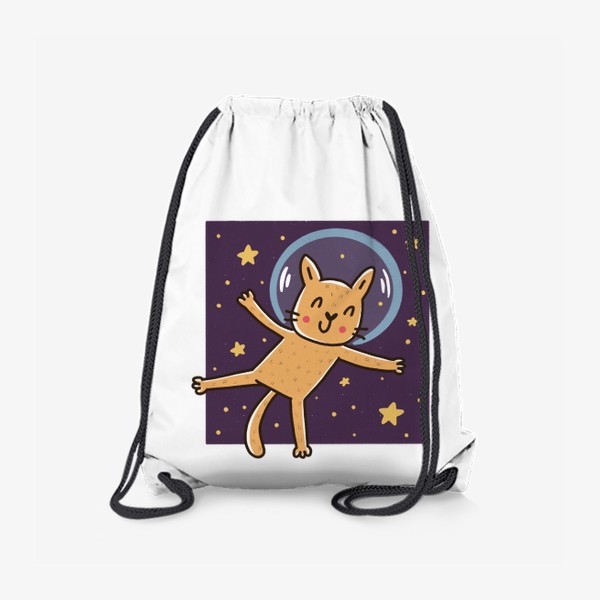 Рюкзак «Милый рыжий котик - космонавт »