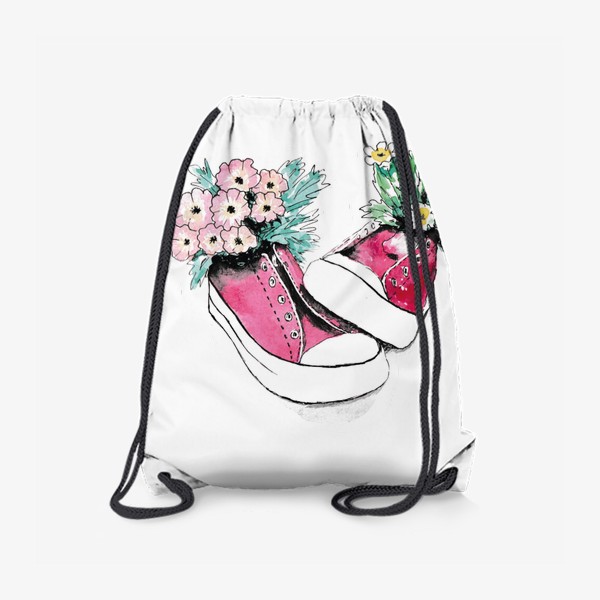Рюкзак «Кеды с цветами»