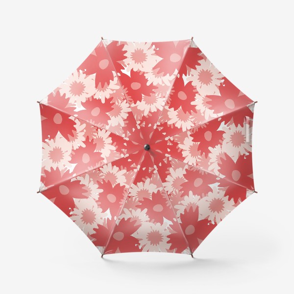 Зонт «Большие абстрактные цветы »