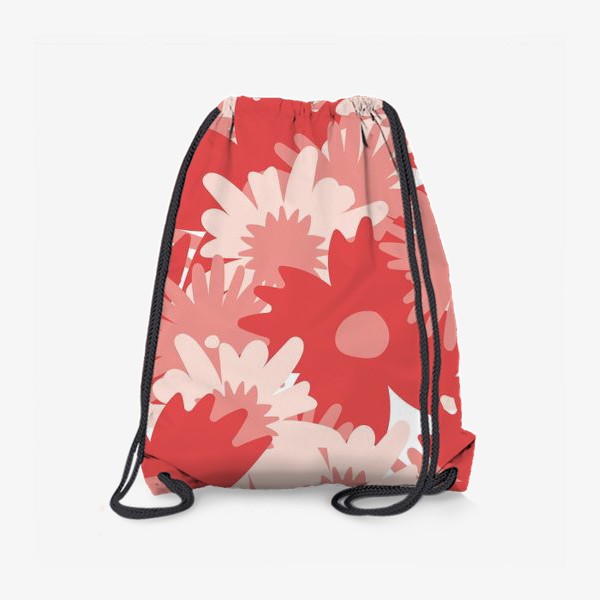 Рюкзак «Большие абстрактные цветы »