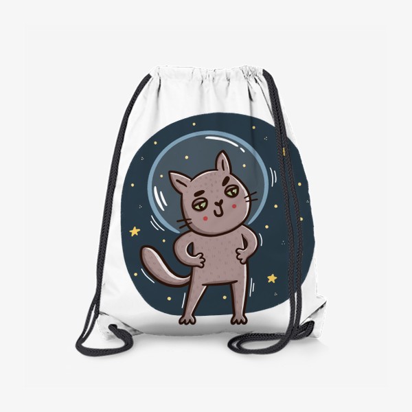 Рюкзак «Дерзкий кот - космонавт. Космос»