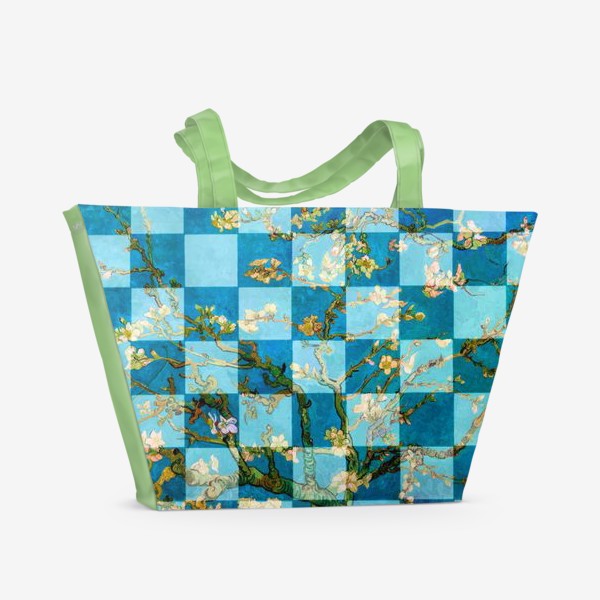 Пляжная сумка «Цветущий миндаль Ван Гога»