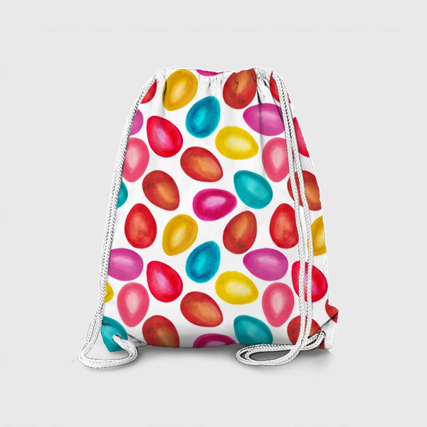 Рюкзак «Паттерн цветные пасхальные яйца»