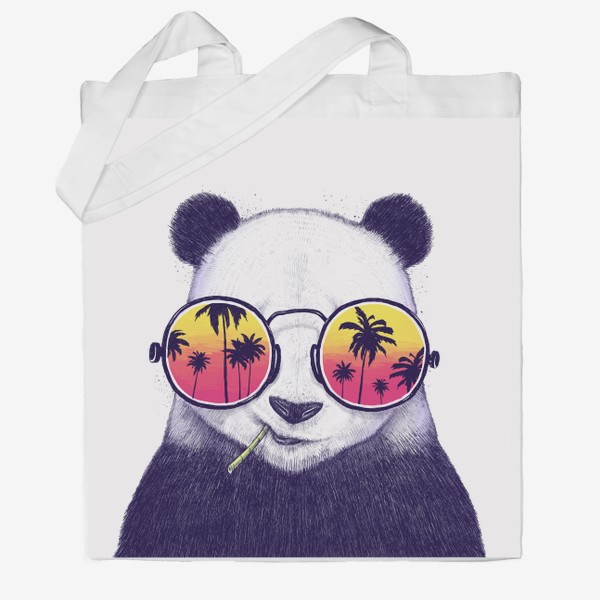 Сумка хб «Тропическая панда»