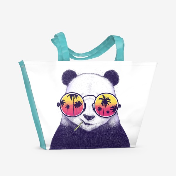 Пляжная сумка «Тропическая панда»