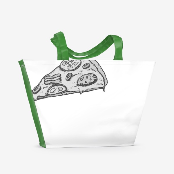 Пляжная сумка «кусок пиццы»